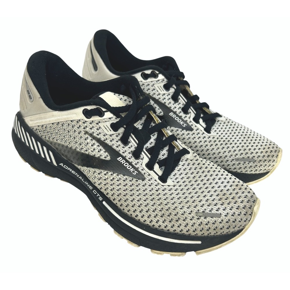 Brooks Adrenaline GTS 22 Gorpcore Running Shoes Size 6.5 Sporty White Black